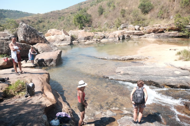 Solo travel Colombia San Gil swimming hole