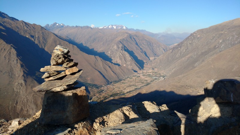 Looking out over the valley in Peru