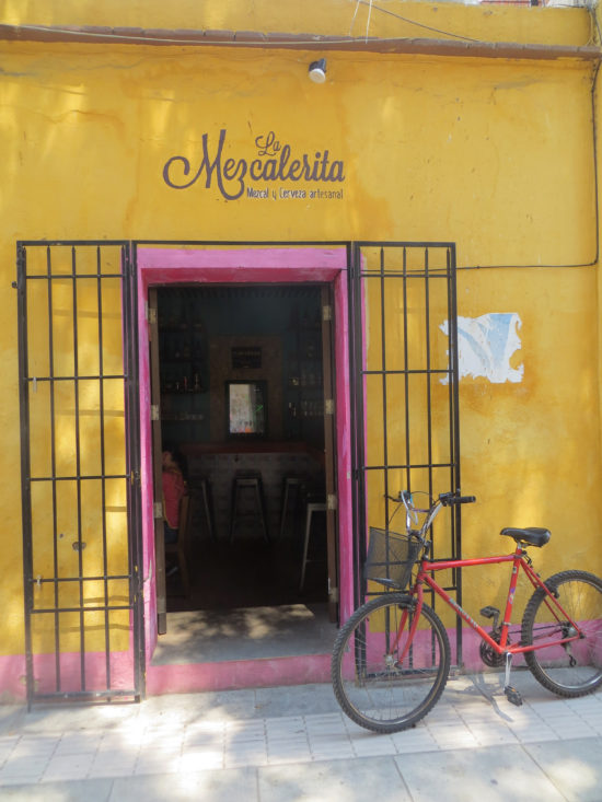 Mezcaleria in Oaxaca Mexico