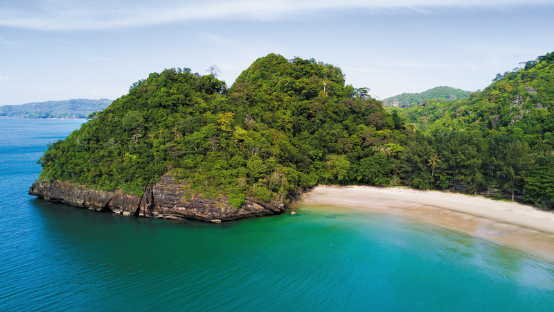 A lush island in Thailand