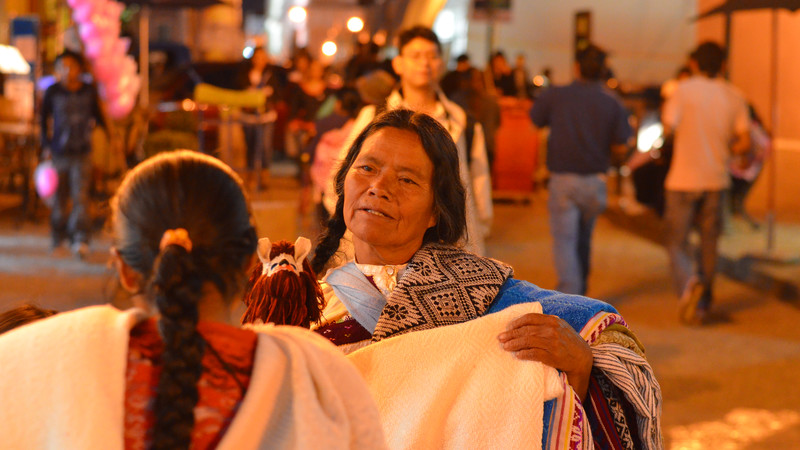 Two women dancing in Mexico City