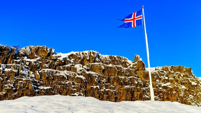 Iceland’s famous Law Rock