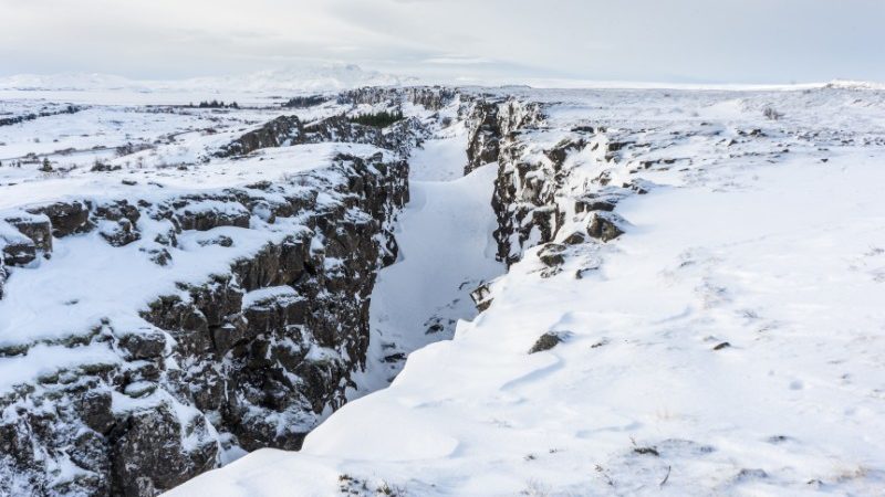 Thingvellir National Park in winter