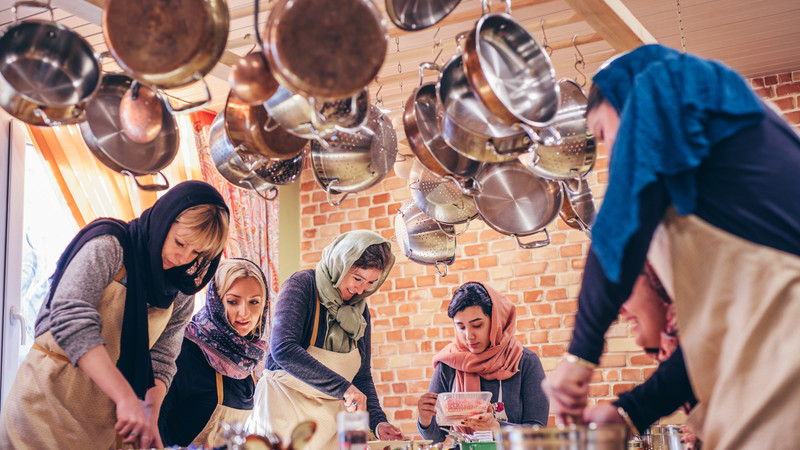 A cooking class