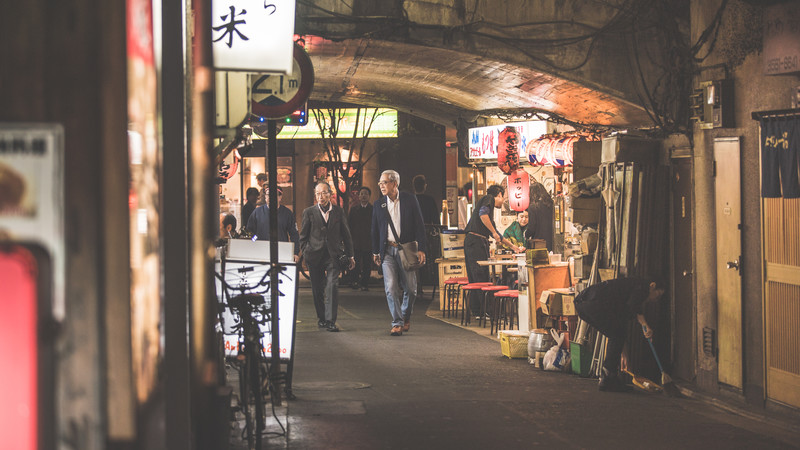 Local walk the Tokyo streets