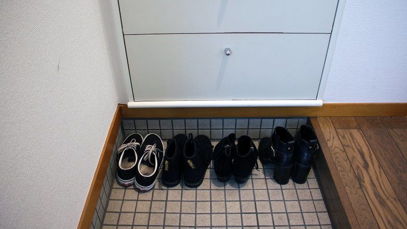 A row of shoes 