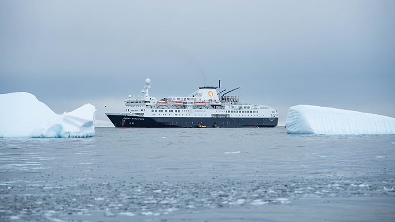 A ship in Antarctica