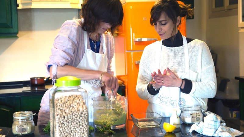 Two women in the kitchen