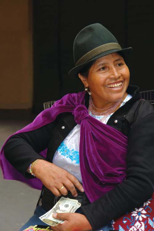 Ecuador one week guide local Ecuadorian woman