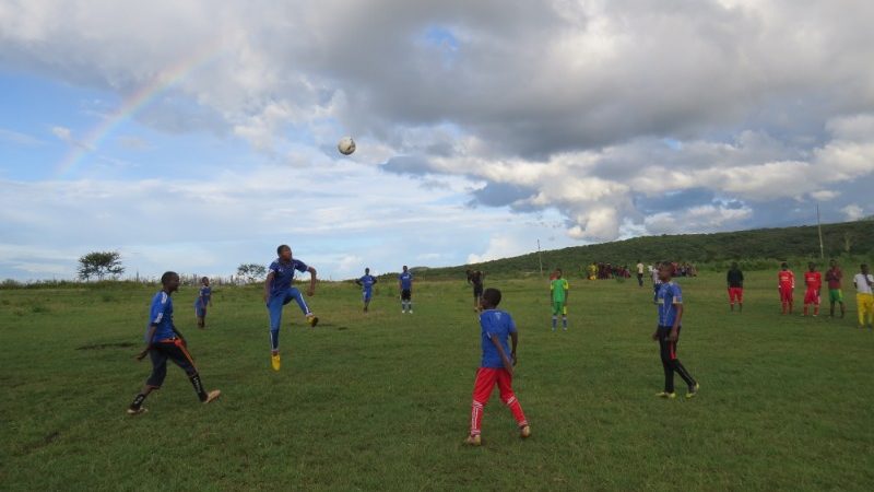 Soccer training in Tanzania