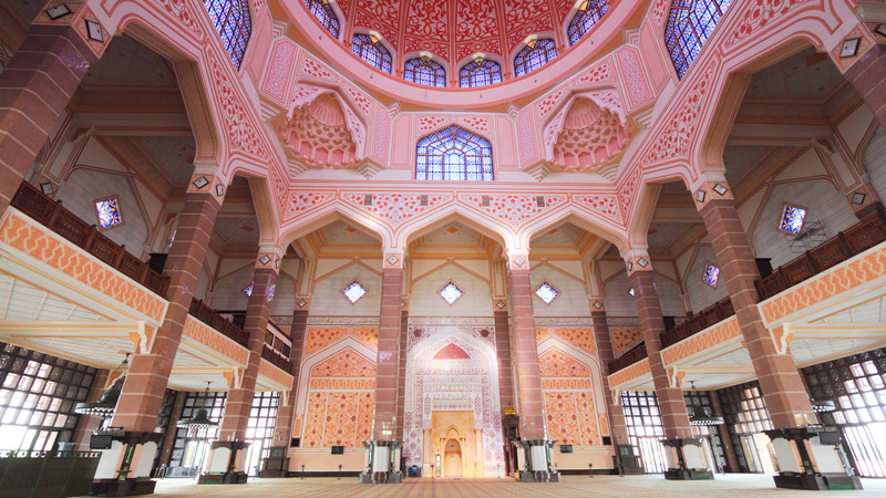 Inside the Putra Mosque