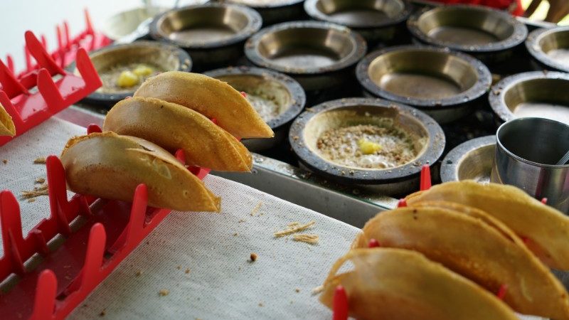 Trays of Apam Balik in Penang