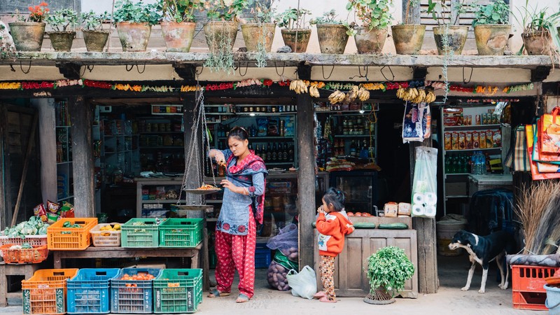 A small shop in Bandipur, Nepal