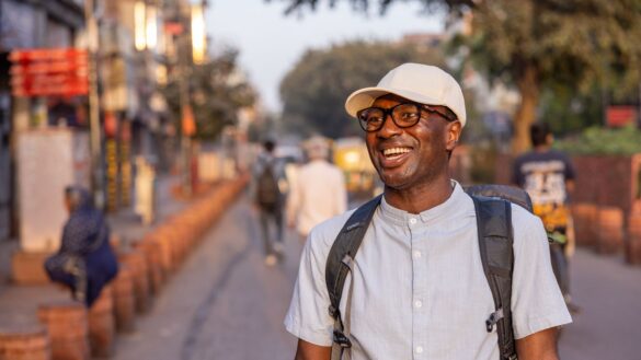 An Intrepid traveller exploring Delhi.