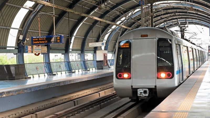 Image result for metro train delhi