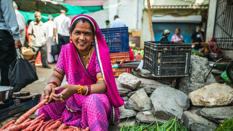 Street vendor in Udaipur, India 