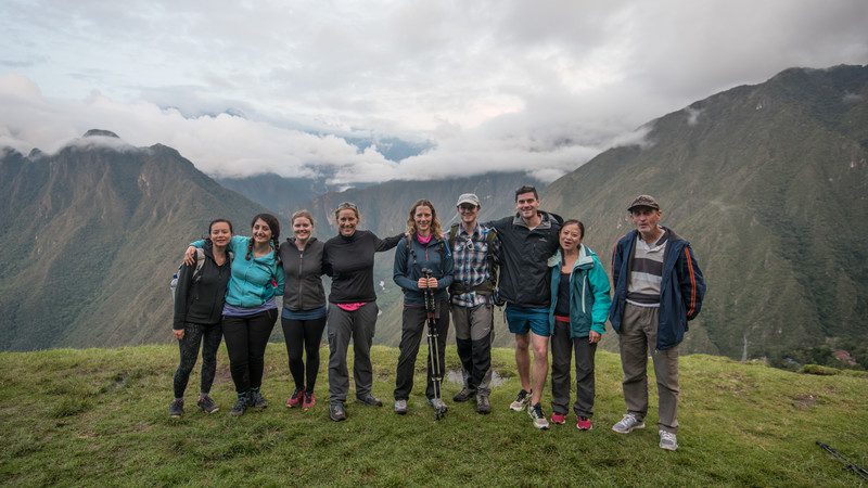 Happy travellers in Peru