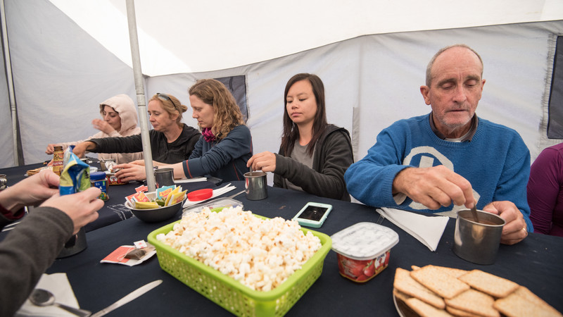 A meal on the Inca Trail