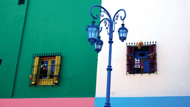 Colourful buildings in La Boca