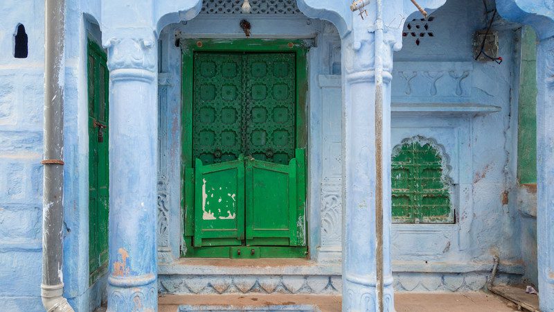 Jodhpur de blauwe Rajasthan India