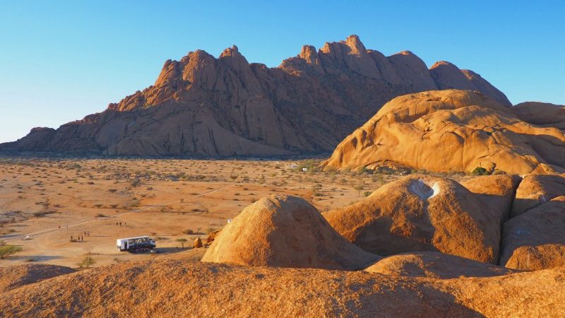 Intrepid truck in Namibia