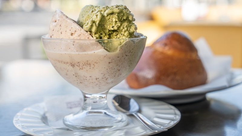 Granita and brioche breakfast