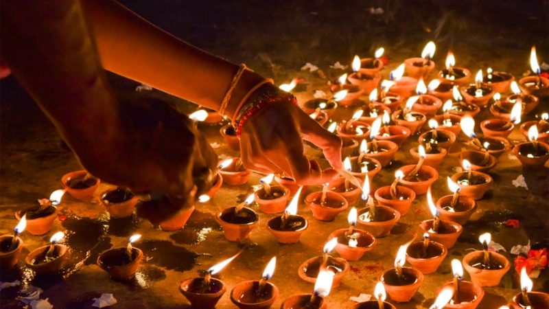 Candles for Diwali festival