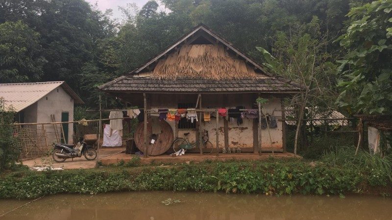 A house on the riverbank in Ninh Binh