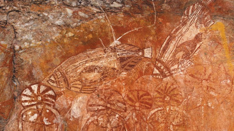 Nourlangie Rock fish art