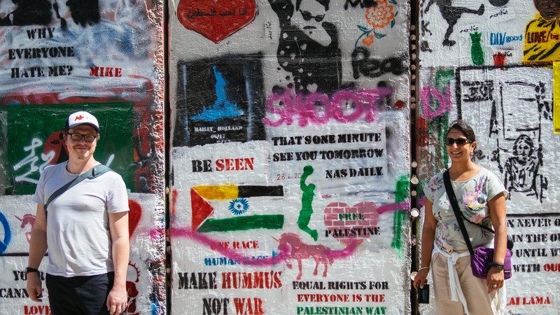 Graffiti wall in Bethlehem