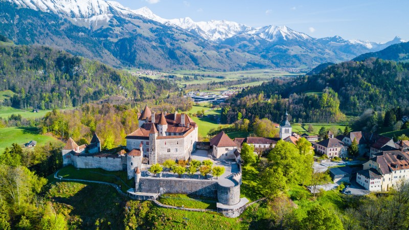 Castle Gruyères, near Bulle, Switzerland