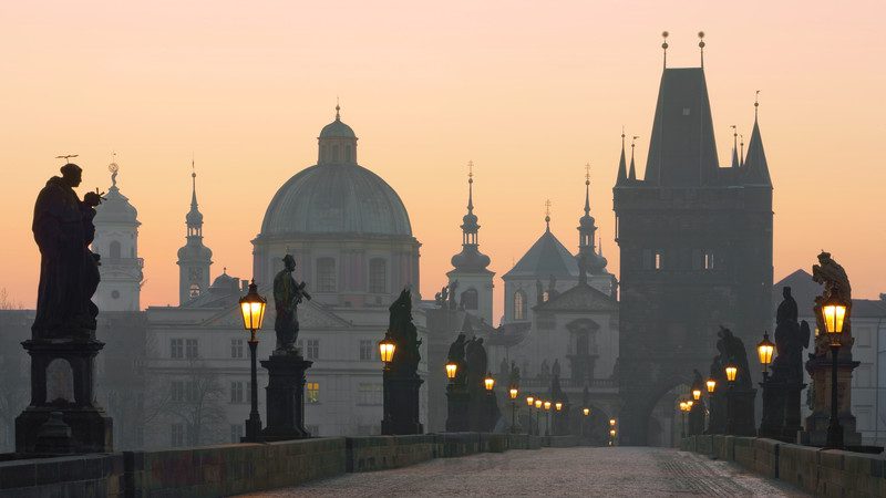 Czech Republic - Charles Bridge statues in Prague 