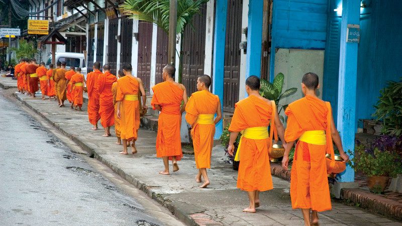 Monks in Luang Prabang