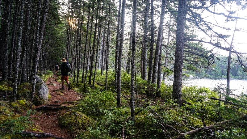 A hiker on the Appalachian Trail