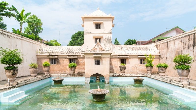 best time to visit java indonesia Taman Sari water temple, Yogyakarta