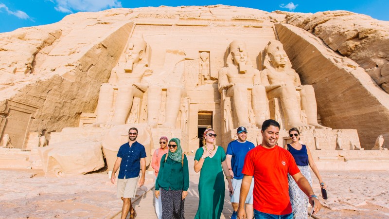 An Intrepid group at Abu Simbel