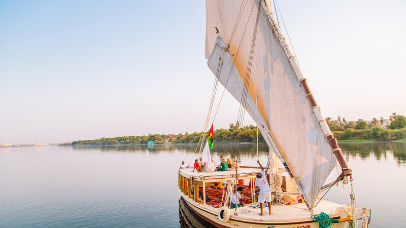A felucca on the Nile, Egypt