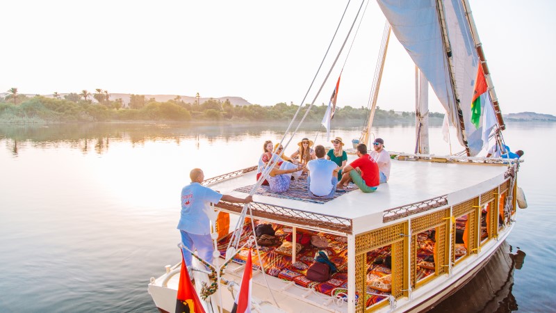 Egyptian felucca ride on the Nile
