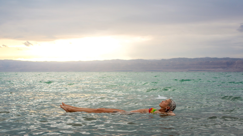 The experience of floating in the Dead Sea