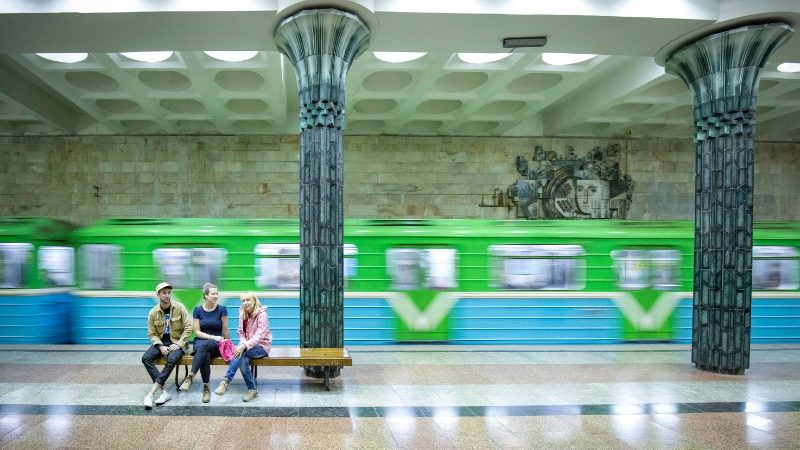 One of Tashkents amazing metro stations.