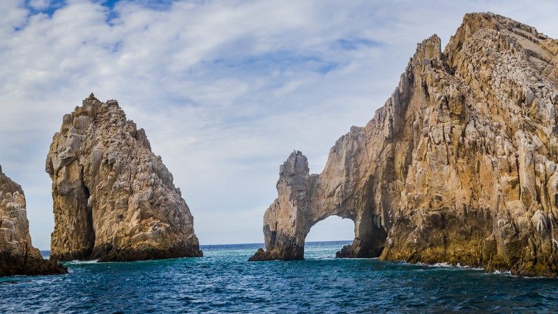 Rocky outcrops in the Baja Peninsula
