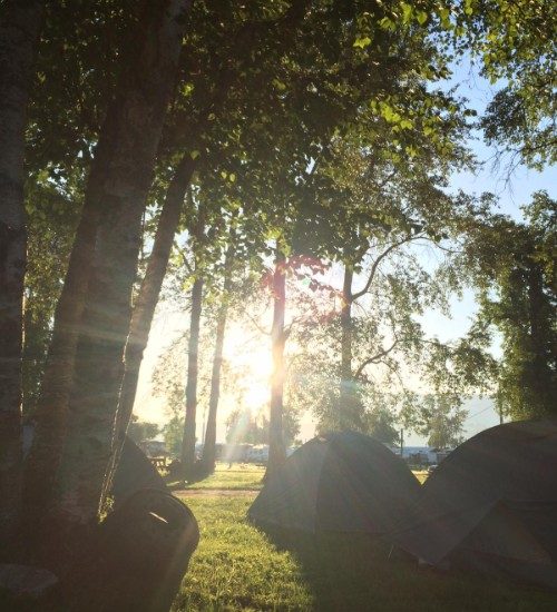 Camping in the canadian Rockies