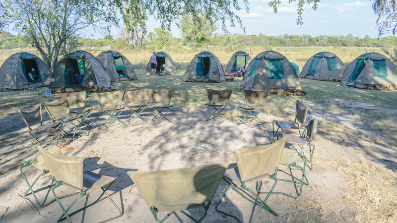 Campsite in Botswana