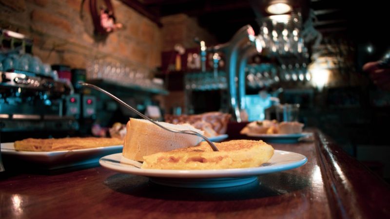 A plate of food in Spain