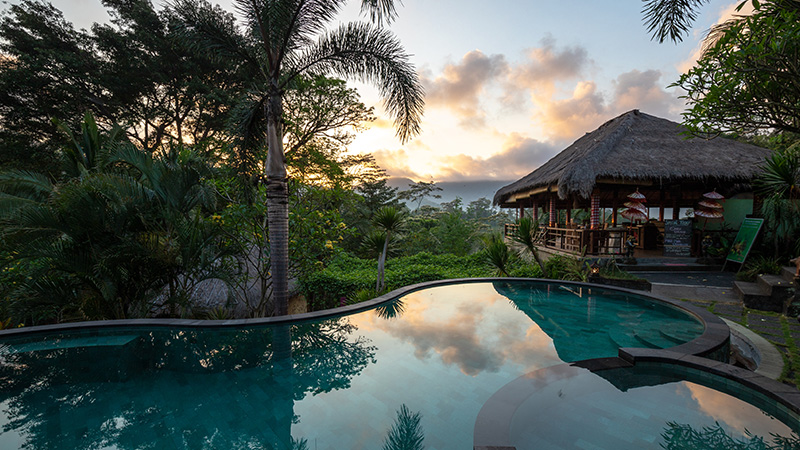 Sunrise in Sidemen, Bali.