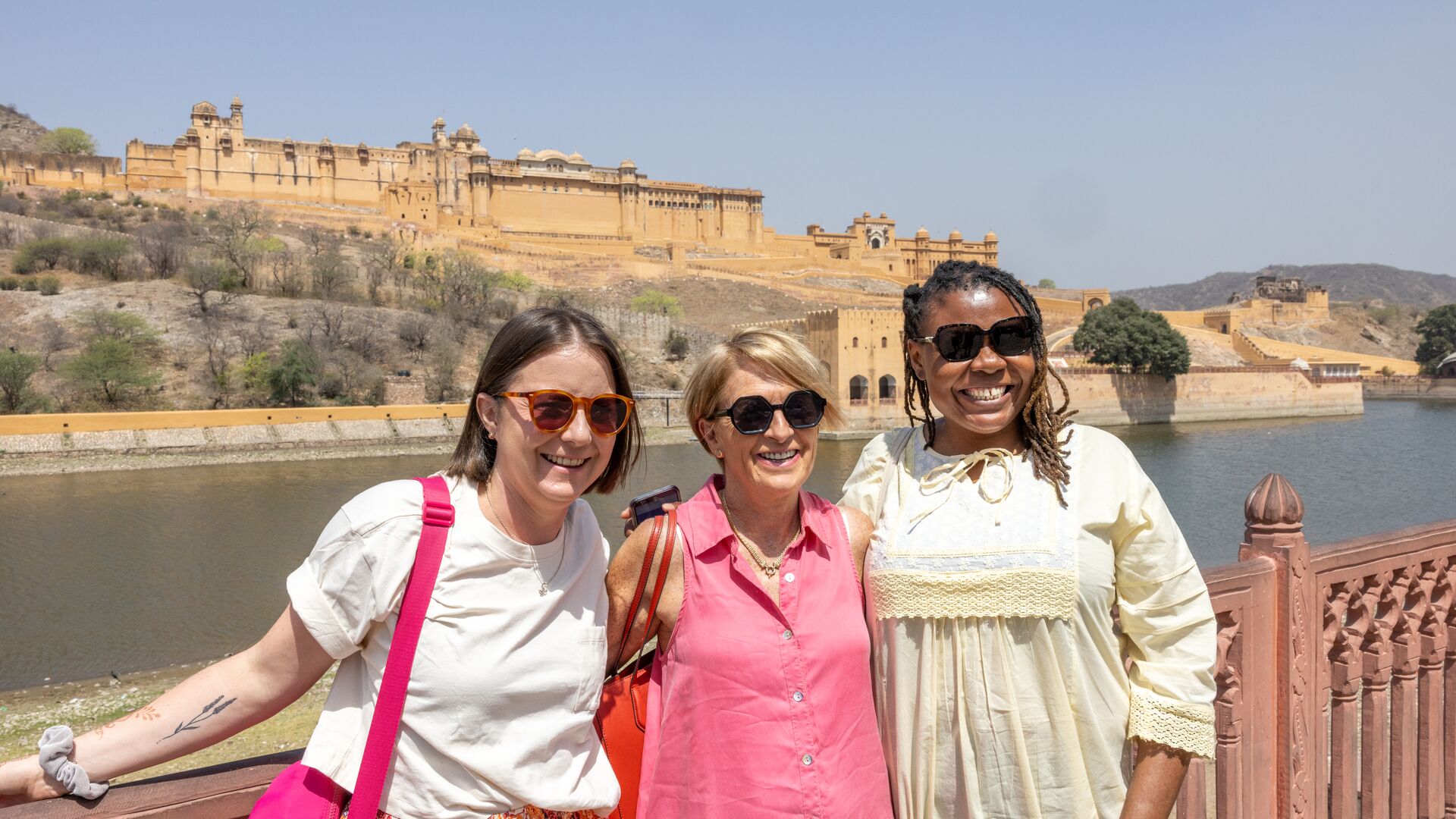 Intrepid travellers enjoying India's sights.