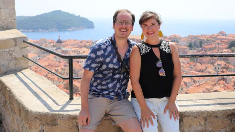 Megan and Sam in Dubrovnik
