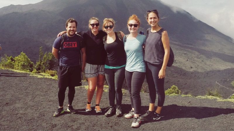 Hikers posing for the camera