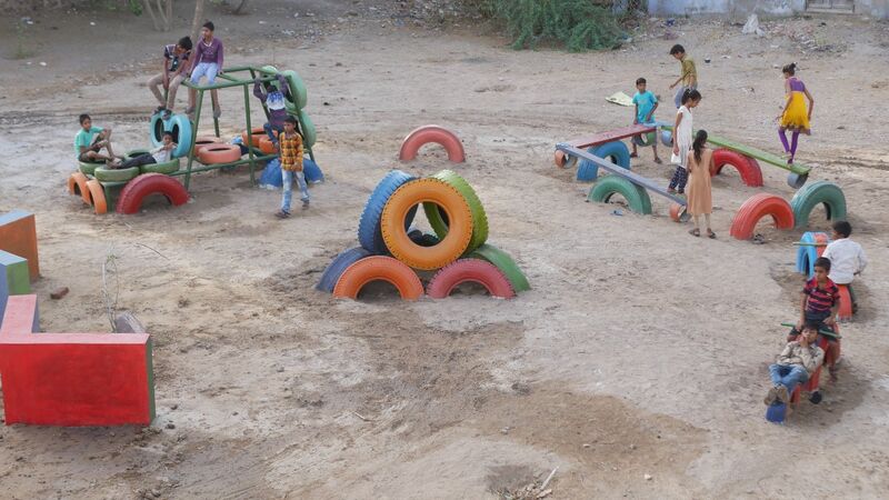 A playground in India