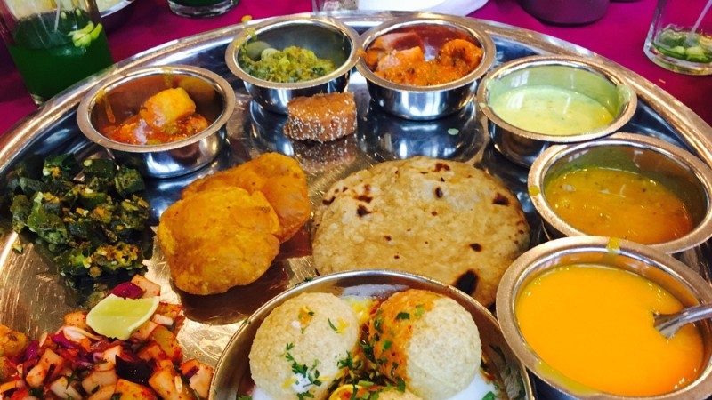 Indian food platter